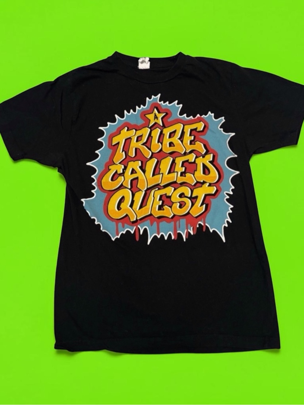 Vintage Y2K A Tribe Called Quest Band Shirt Spray Paint Size Small